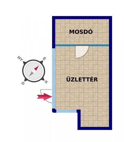 Kiadó üzlethelyiség, Budapesten, V. kerületben 300 E Ft / hó