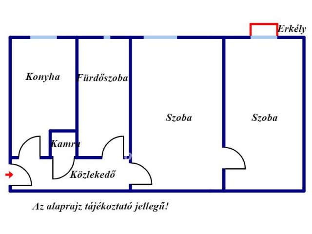 Eladó téglalakás, Kazincbarcikán 12.5 M Ft, 2 szobás