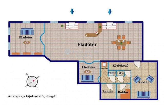 Eladó üzlethelyiség, Budapesten, VII. kerületben 46 M Ft