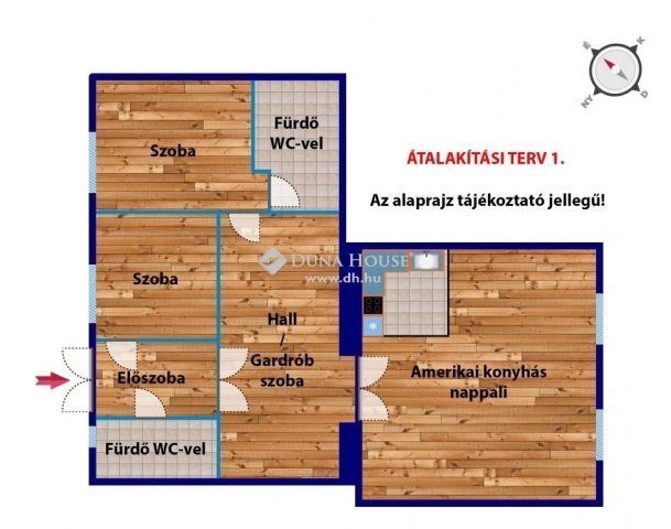 Eladó téglalakás, Budapesten, V. kerületben 130 M Ft, 2 szobás