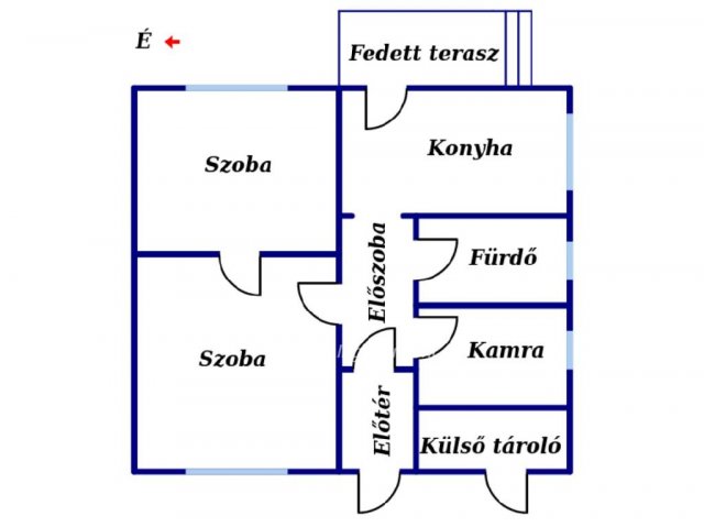 Eladó téglalakás, Putnokon 8.8 M Ft, 2 szobás