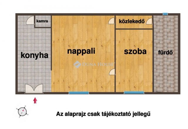Eladó téglalakás, Vácon 46.5 M Ft, 2 szobás