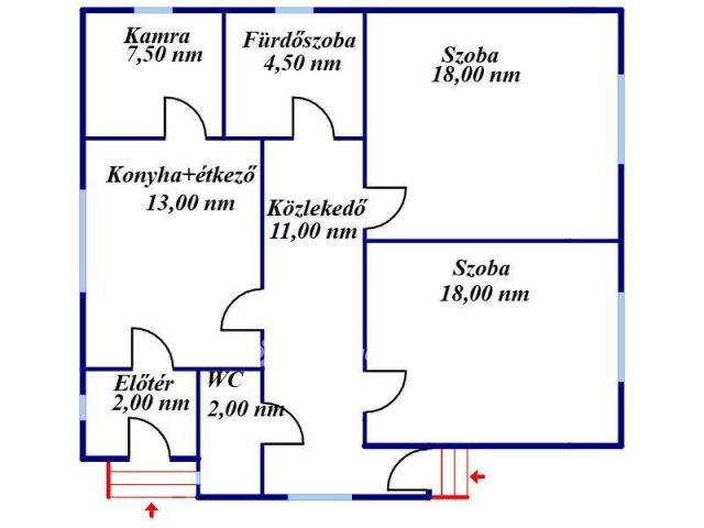 Eladó családi ház, Jászapátiban 14 M Ft, 2 szobás