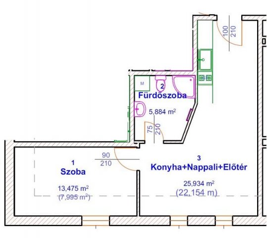 Eladó téglalakás, Érden 39.9 M Ft, 2 szobás