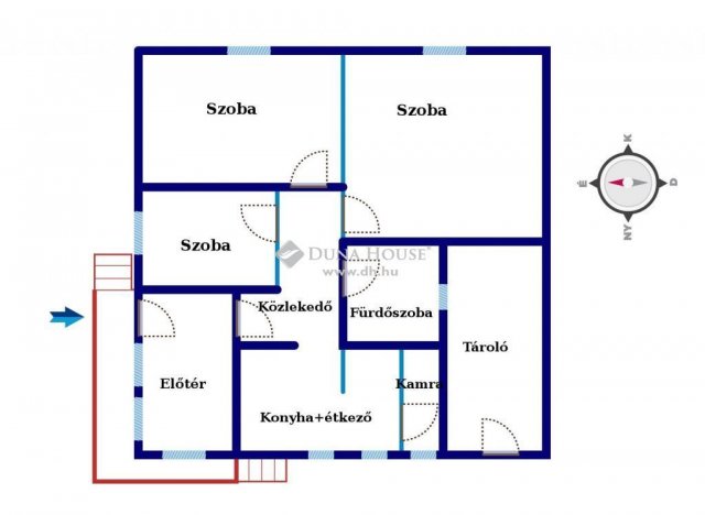 Eladó családi ház, Rédén 16.5 M Ft, 3 szobás
