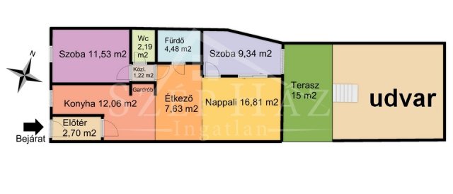 Eladó téglalakás, Pécsett 75 M Ft, 3 szobás