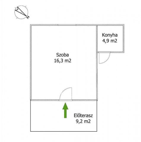 Eladó nyaraló, Szegeden 17 M Ft, 1 szobás / költözzbe.hu