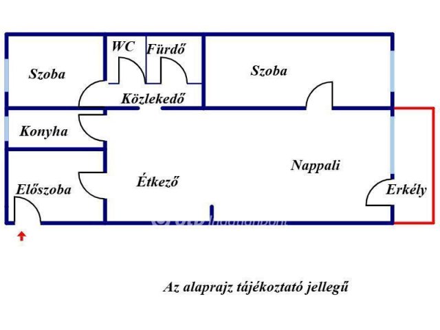 Eladó téglalakás, Csornán 44.9 M Ft, 1+2 szobás
