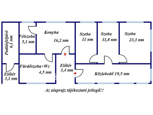 Eladó családi ház, Kisújszálláson 8 M Ft, 1+3 szobás