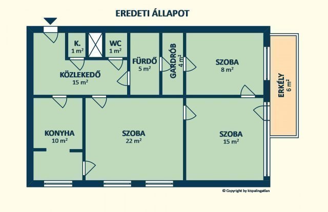 Eladó téglalakás, Budapesten, I. kerületben, Attila úton