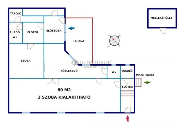 Eladó családi ház, Tiszaalpáron 22.9 M Ft, 2 szobás