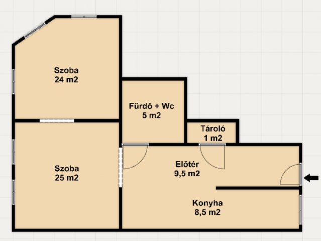 Eladó téglalakás, Budapesten, X. kerületben 50.99 M Ft, 2 szobás