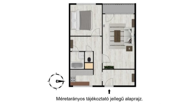 Eladó panellakás, Dunaújvárosban 16.9 M Ft, 2 szobás