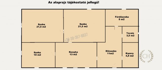 Eladó mezogazdasagi ingatlan, Zákányszéken 12.5 M Ft, 3 szobás