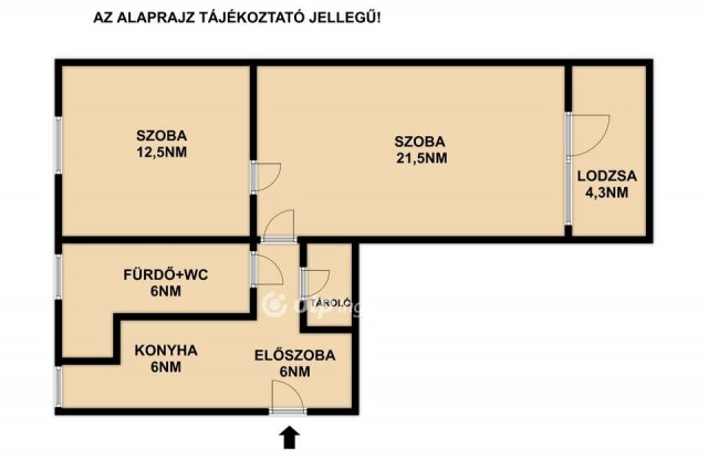 Eladó téglalakás, Budapesten, IX. kerületben 49.9 M Ft, 2 szobás