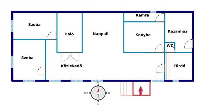 Eladó családi ház, Peterden 42.99 M Ft, 4 szobás