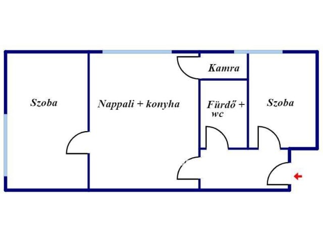 Eladó téglalakás, Pécsett 26.8 M Ft, 2 szobás