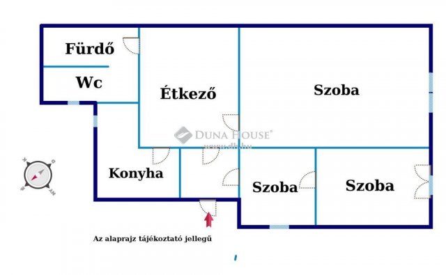 Eladó téglalakás, Budapesten, V. kerületben 69.9 M Ft, 3 szobás