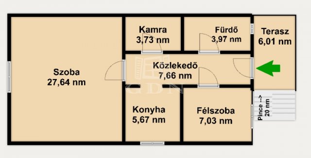 Eladó ikerház, Gödöllőn 24.99 M Ft, 1+1 szobás