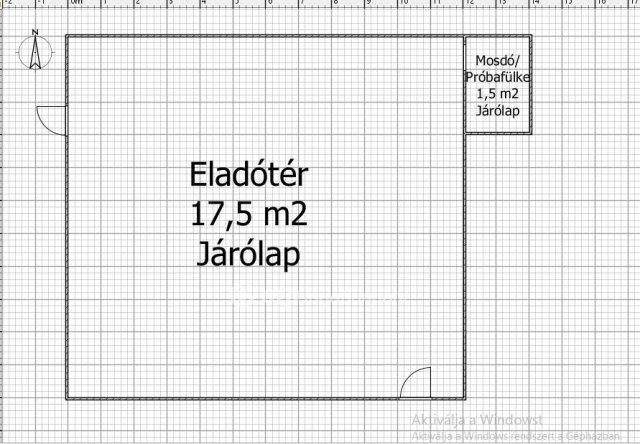 Kiadó üzlethelyiség, Salgótarjánban, Ady Endre úton, 1 szobás