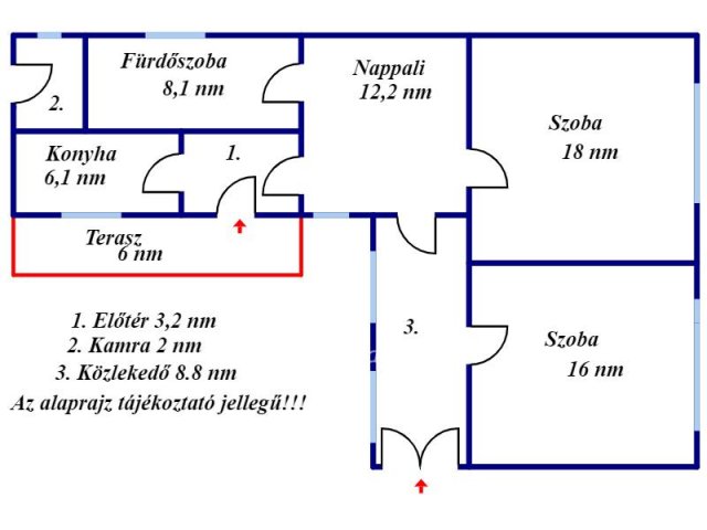 Eladó családi ház, Kisújszálláson 13 M Ft, 2 szobás