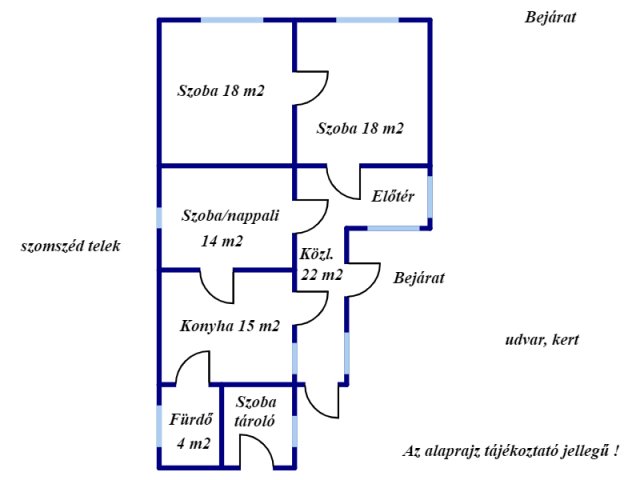 Eladó családi ház, Kállón 6.5 M Ft, 3 szobás