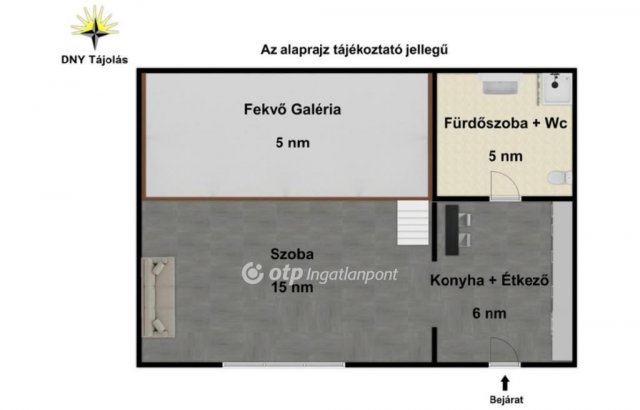 Eladó téglalakás, Budapesten, VI. kerületben 47 M Ft, 1 szobás