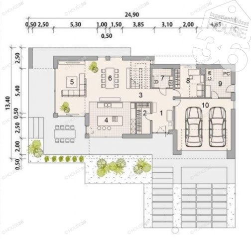 Eladó családi ház, Kecskeméten 115 M Ft, 5 szobás