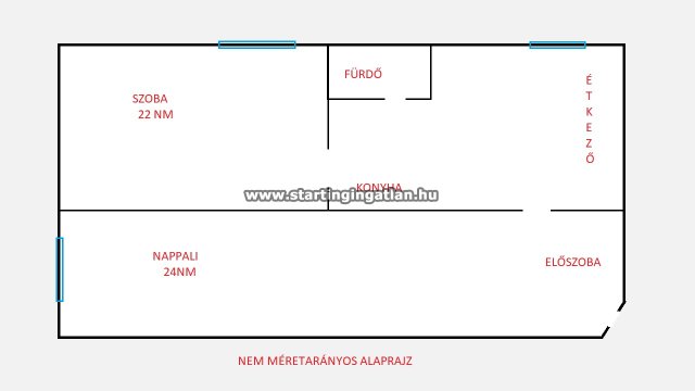 Eladó téglalakás, Budapesten, XV. kerületben 45 M Ft, 2 szobás