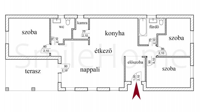 Eladó családi ház, Jákon 79.99 M Ft, 4 szobás