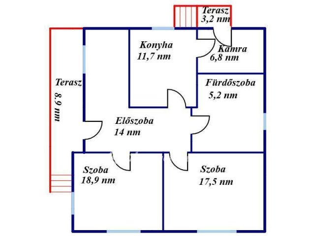 Eladó családi ház, Jászkisérén 14 M Ft, 2 szobás