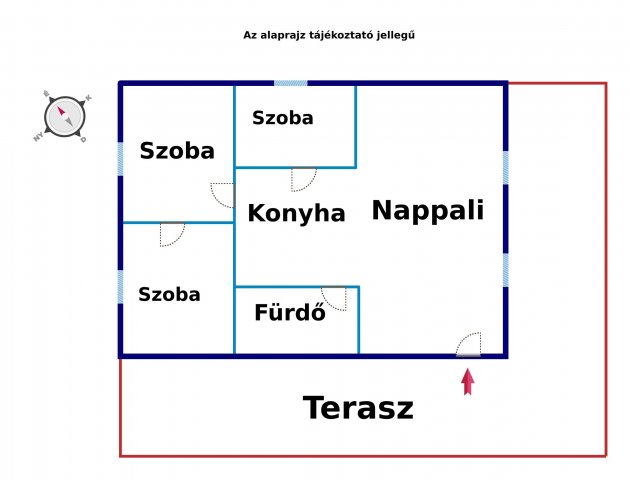 Eladó családi ház, Szolnokon, Petőfi Sándor utcában 79.9 M Ft