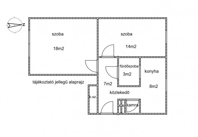 Eladó téglalakás, Nagykanizsán 21.5 M Ft, 2 szobás