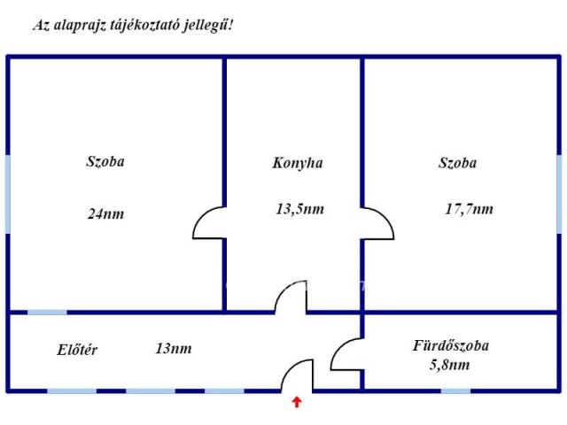 Eladó családi ház, Kisújszálláson 10.5 M Ft, 2 szobás