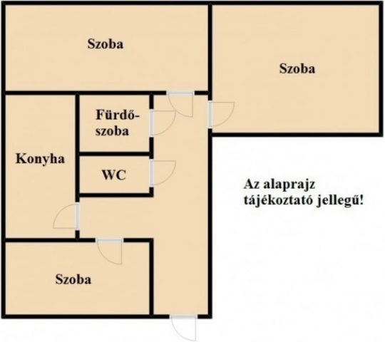 Eladó téglalakás, Szegeden 48.5 M Ft, 2+1 szobás