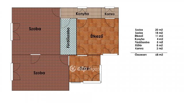 Eladó családi ház, Kisbéren 24.9 M Ft, 3 szobás