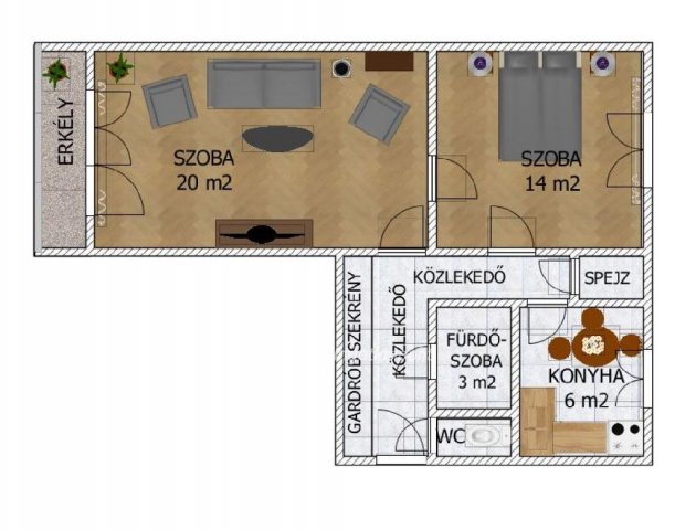 Eladó téglalakás, Csongrádon 19.9 M Ft, 2 szobás