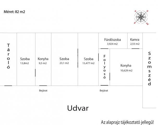 Eladó családi ház, Vácon 45 M Ft, 3 szobás