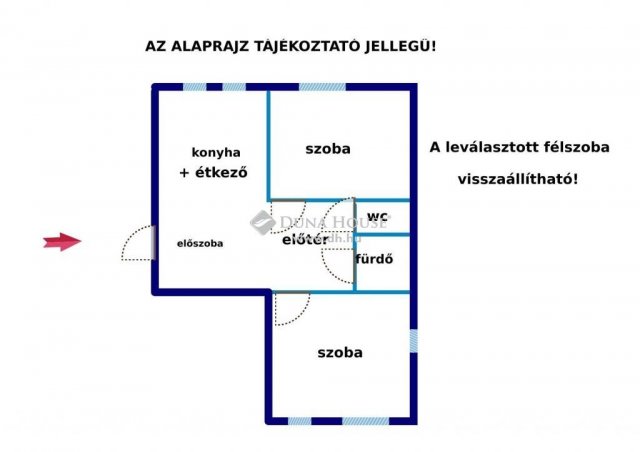 Eladó panellakás, Budapesten, XIX. kerületben 44.9 M Ft, 2 szobás