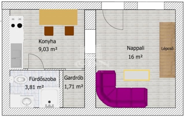 Eladó téglalakás, Budapesten, VI. kerületben 49.5 M Ft