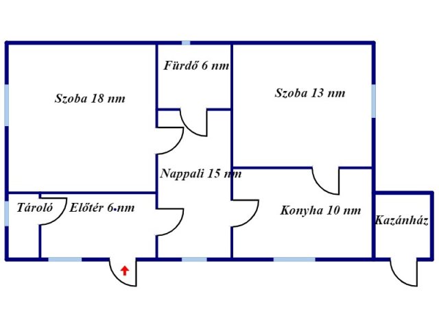 Eladó családi ház, Nyékládházán 22.5 M Ft, 2 szobás