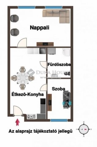 Eladó téglalakás, Budapesten, VIII. kerületben 61 M Ft, 2 szobás