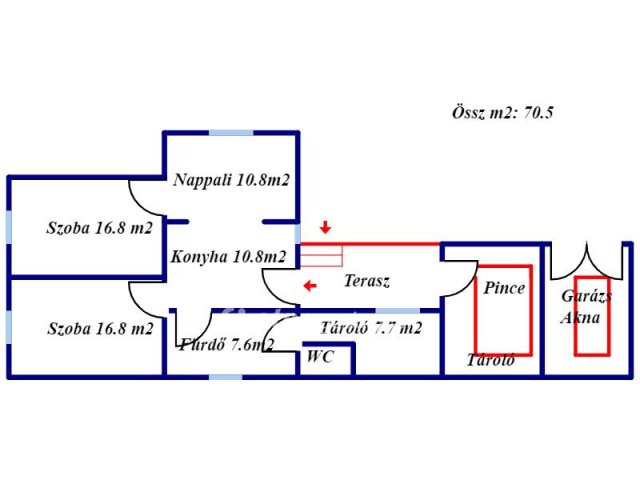 Eladó családi ház, Ecséden 17.5 M Ft, 2 szobás
