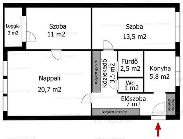 Eladó panellakás, Budapesten, XIV. kerületben 56.9 M Ft, 3 szobás