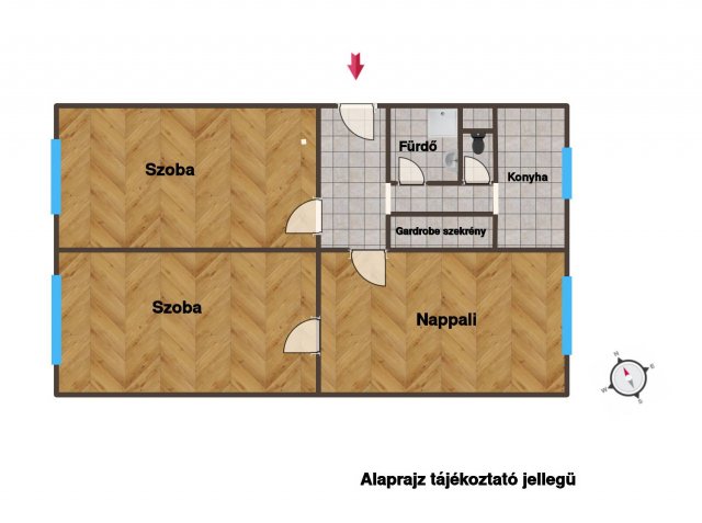 Eladó panellakás, Budaörsön 93 M Ft, 3 szobás
