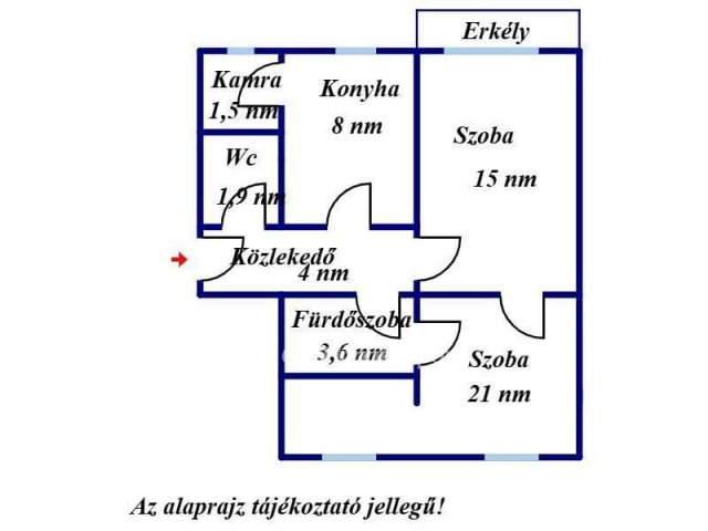 Eladó téglalakás, Jászberényben 28.4 M Ft, 2 szobás
