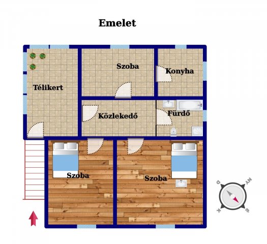 Eladó családi ház, Kecskeméten 45.5 M Ft, 5 szobás