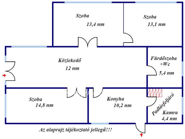 Eladó családi ház, Túrkevén 15.5 M Ft, 3 szobás