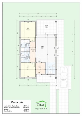 Eladó családi ház, Gencsapátiban 65.602 M Ft, 3 szobás