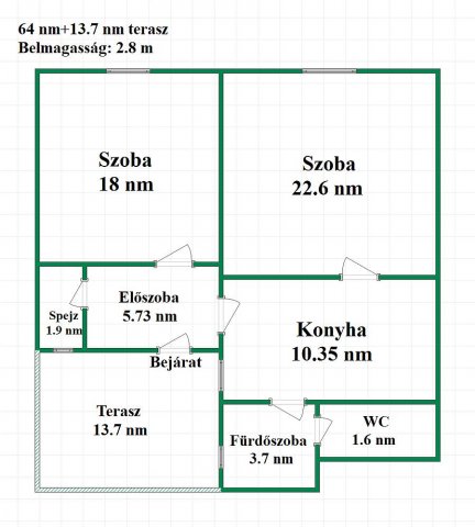 Eladó ikerház, Dunakeszin 69 M Ft, 2 szobás